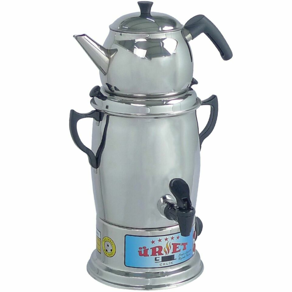 Üret Çelik 12 Litre Lüks Semaver