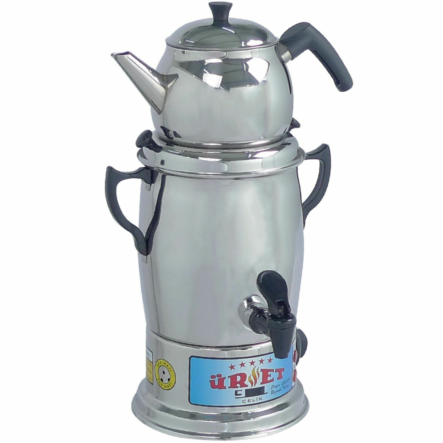 Üret Çelik 14 Litre Lüks Semaver