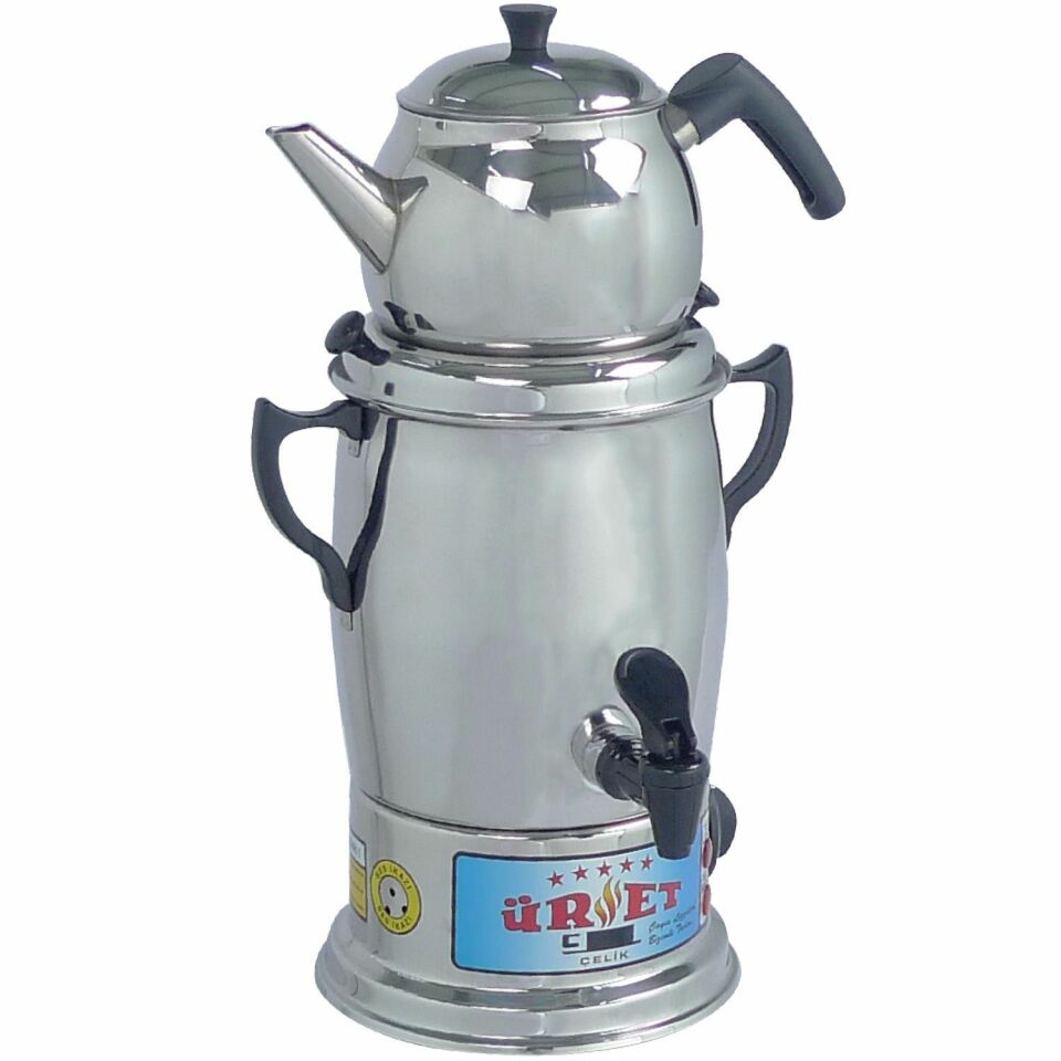 Üret Çelik 14 Litre Lüks Semaver