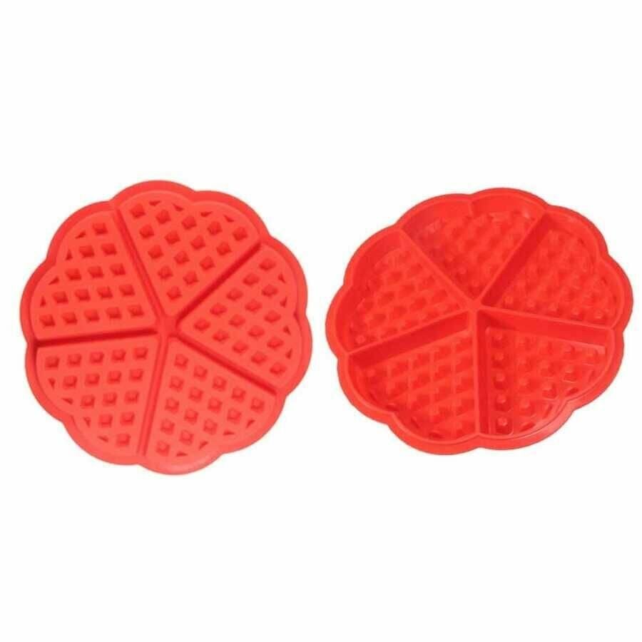 Waffle Kalıbı 5 Bölmeli Silikon