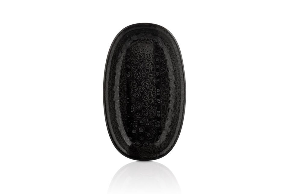 By Bone Cowry Black Zest Oval Tabak 19 Cm