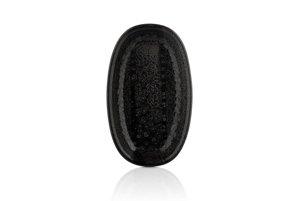 By Bone Cowry Black Zest Oval Tabak 19 Cm