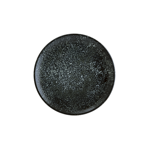 Cosmos Black Gourmet Düz Tabak 25 Cm