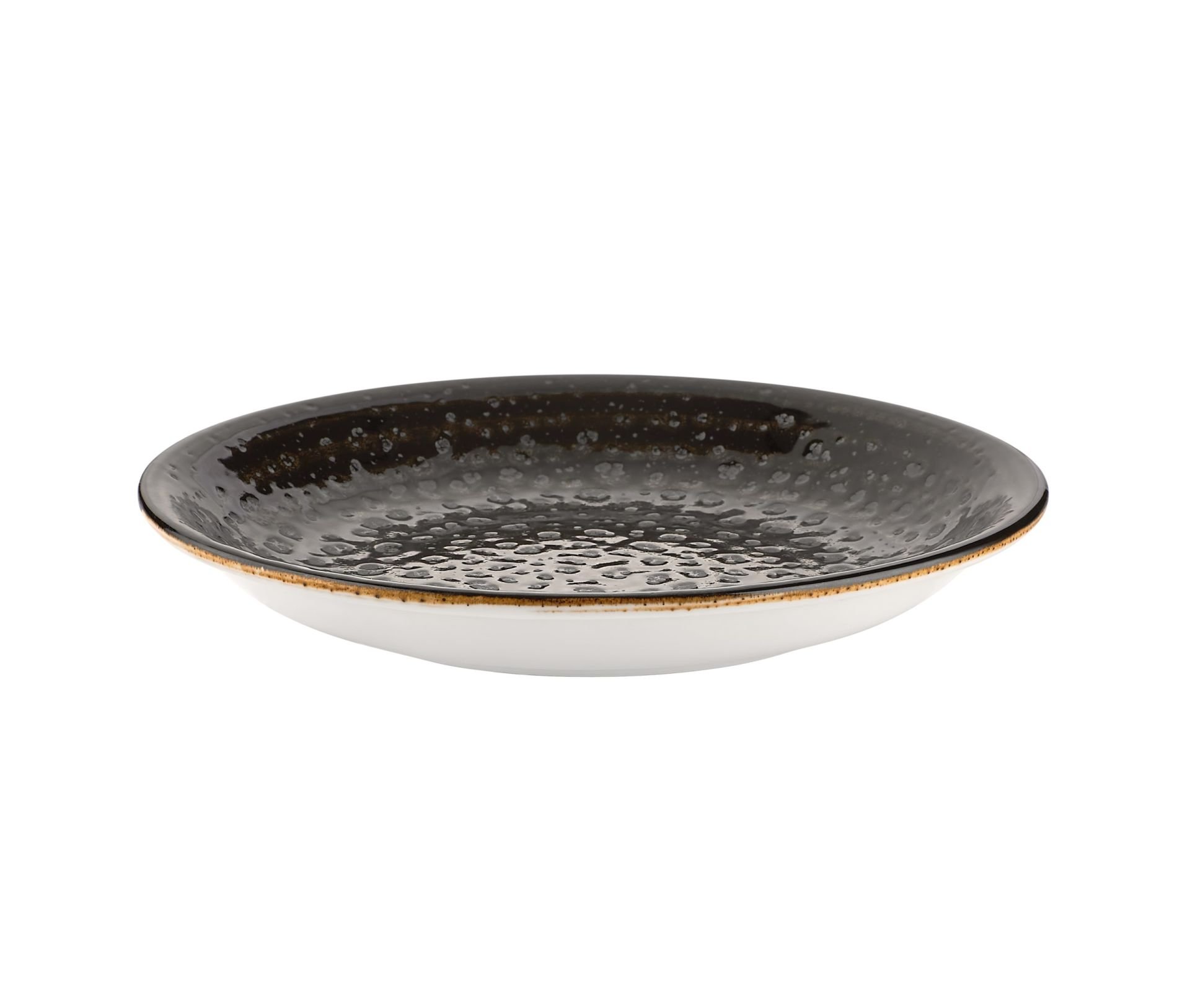 By Bone Cowry Black Zest Çukur Tabak 21 Cm