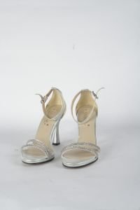 Gümüş Taşlı Topuklu Ayakkabı YW803