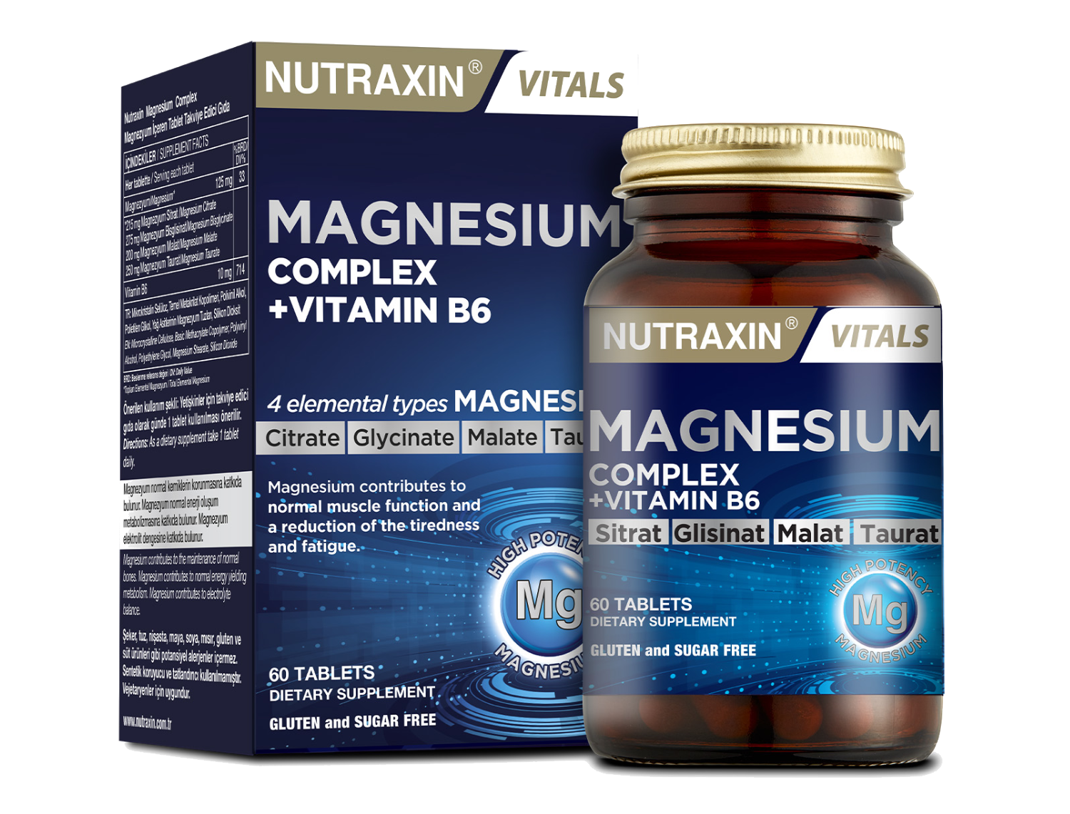 Nutraxin Magnesium Complex 60Tablet