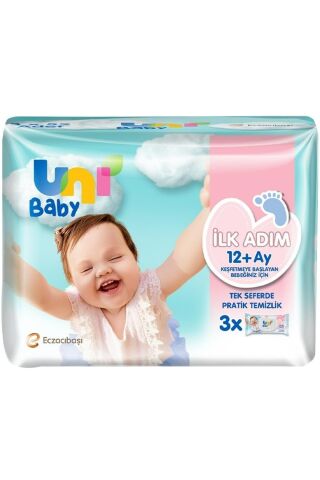 Uni Baby Ilk Adım Islak Mendil 3 X 52'li Kategori: Bebek Islak Mendil