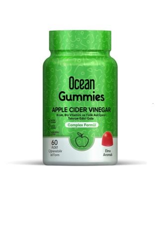 Ocean Gummies Apple Cider Vinegar 60 Çiğneme Form