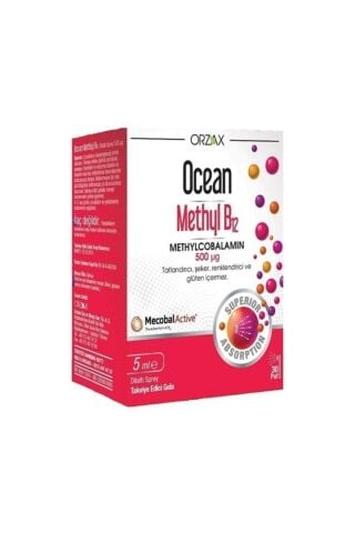 Ocean Methyl B12 Sprey 500 Mcg 5 Ml