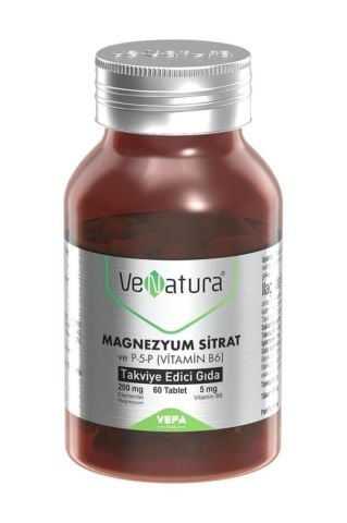 Venatura Magnezyum Sitrat ve P-5-P (Vitamin B6) 60 Tablet