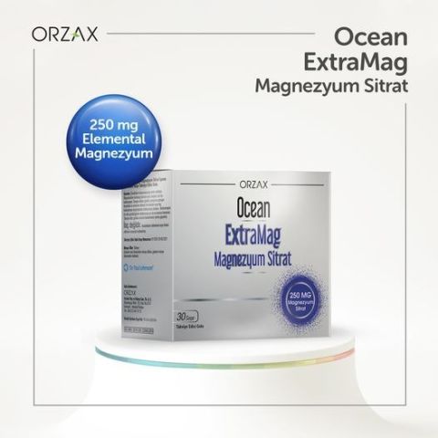Orzax Ocean Extramag 250 Mg Magnezyum Sitrat 30 Saşe