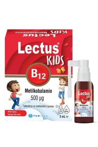 Lectus Kids B12 Metilkobalamin 500 mcg Dilaltı Sprey 5 ml