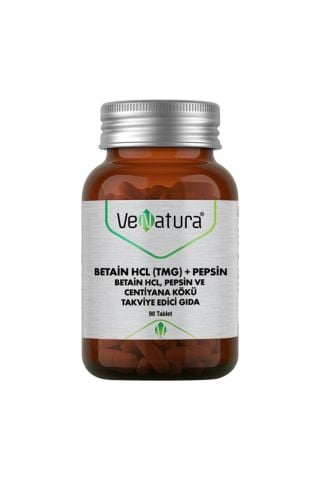 Venatura Betain HCL (TMG) + Pepsin ve Centiya Kökü 90 Tablet
