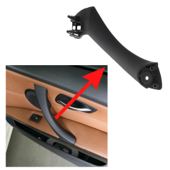 Interior Right Door Handle Handle for BMW E90, E91 - Black