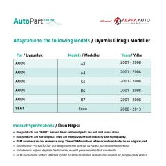 Audi A3,A4,S4,B6,B7 için Torpido Kapak Tamir Takımı