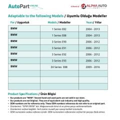 BMW 3 Serisi E90-E91-E92-E93 için Radyatör Su Hortumu Bağlantısı