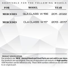 Mercedes GLA Class W156 için Panoramik Tavan Sunroof Tamir Seti Dişlili