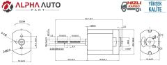 DC Micro Motor 12V RPM: 11500 RPM Length: 65mm - 31mm Shaft