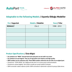 Water Sprinkler Nozzle 2 for Renault Clio 2