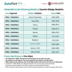 Opel Vectra C MK2,Vectra C GTS için Termostat Su Hortumu Boru Konnektörü