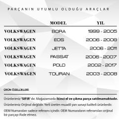 Volkswagen Caddy, Golf, Polo, Sharan için Debriyaj Alt Plastiği