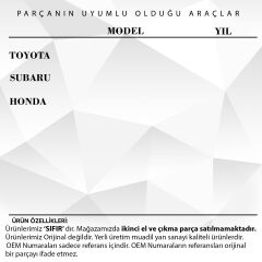 Toyota, Honda için Toz Klipsi- 5 Adet