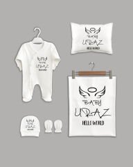Baby Angel Desing 5'li Organik İsme Özel Hastane Çıkışı