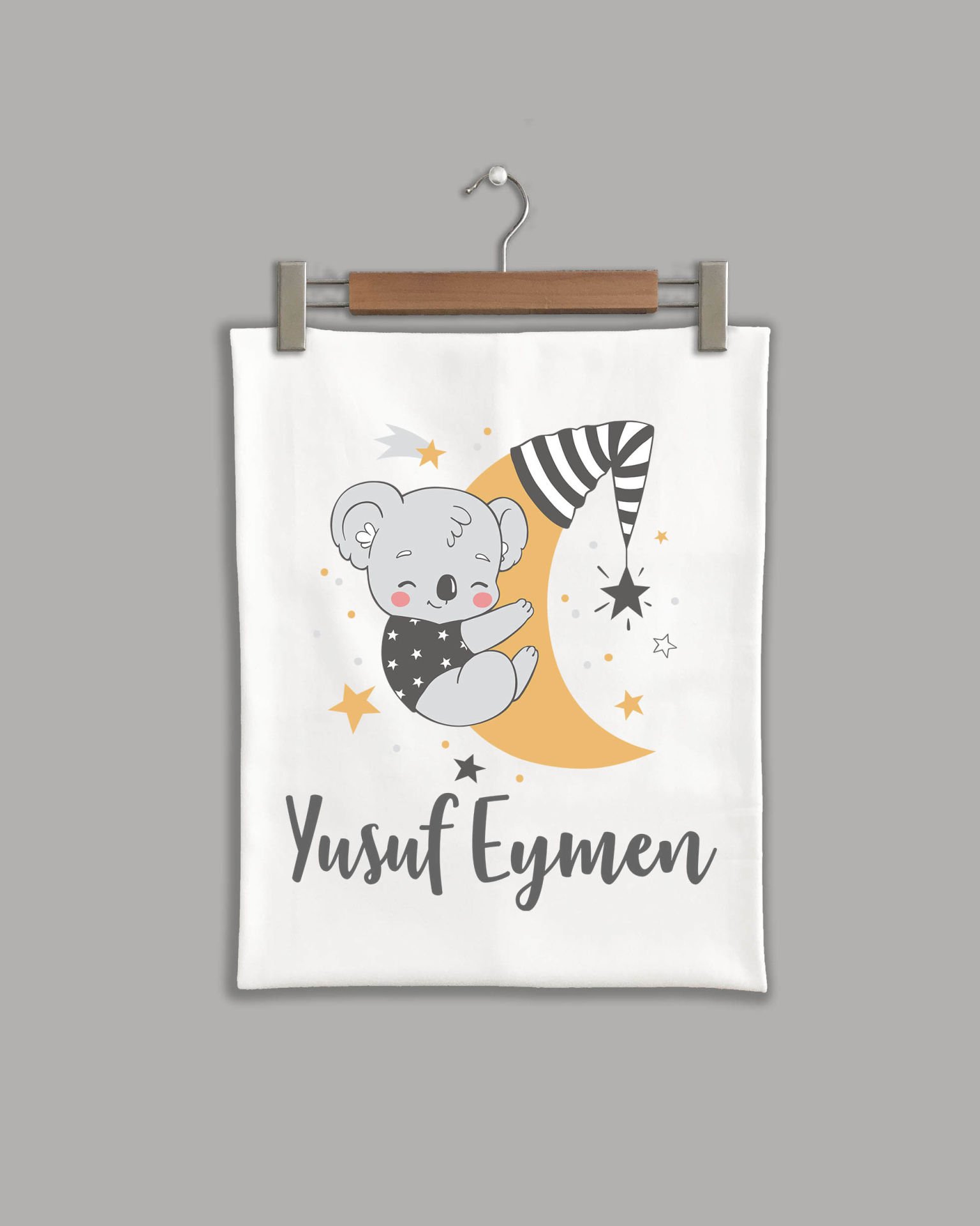 Sevimli Koala Modeli Organik Battaniye