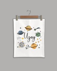 Gezegenler Temalı Organik Battaniye