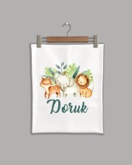 Sevimli Hayvanlar Modeli Organik Battaniye