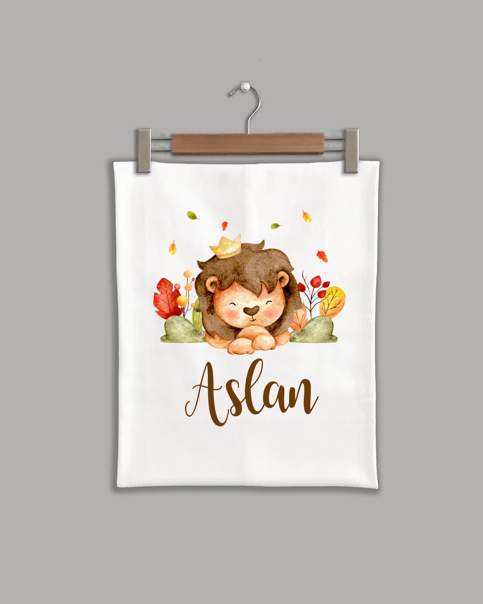 Aslan Modeli Organik Battaniye