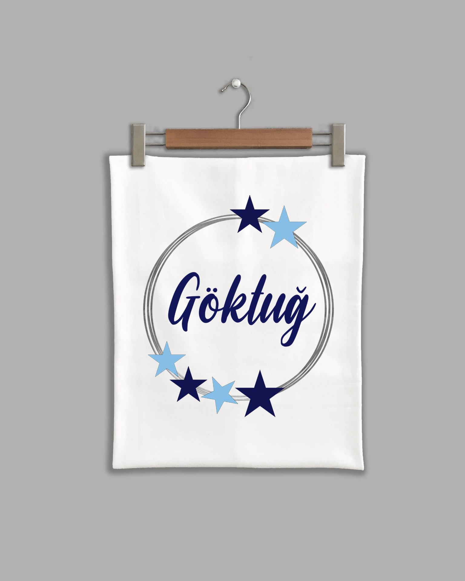 Yıldızlı Çelenk Modeli Organik Battaniye