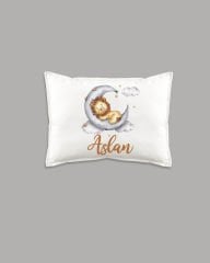Ay Üstünde Aslan  Modeli İsimli Yastık