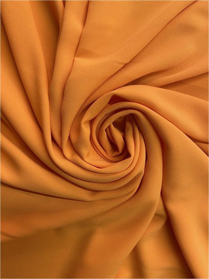 İtalyan Krep 1 Metre Turuncu Kumaş (col-61)