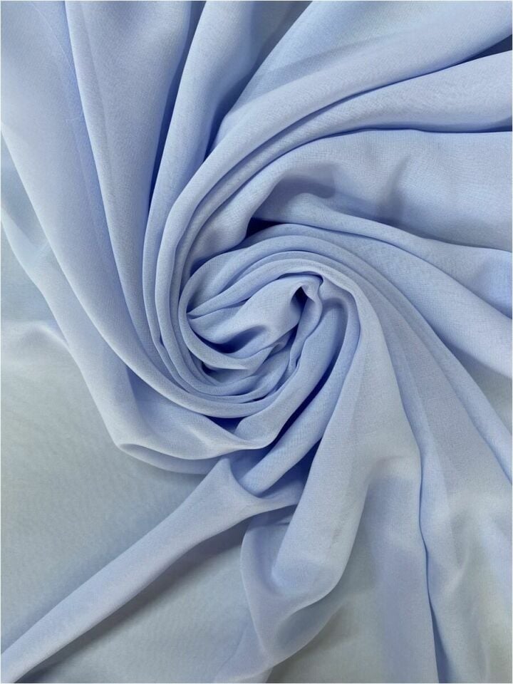 İpek Nano Şifon 1 Metre Baby Blue Kumaş (col-22)