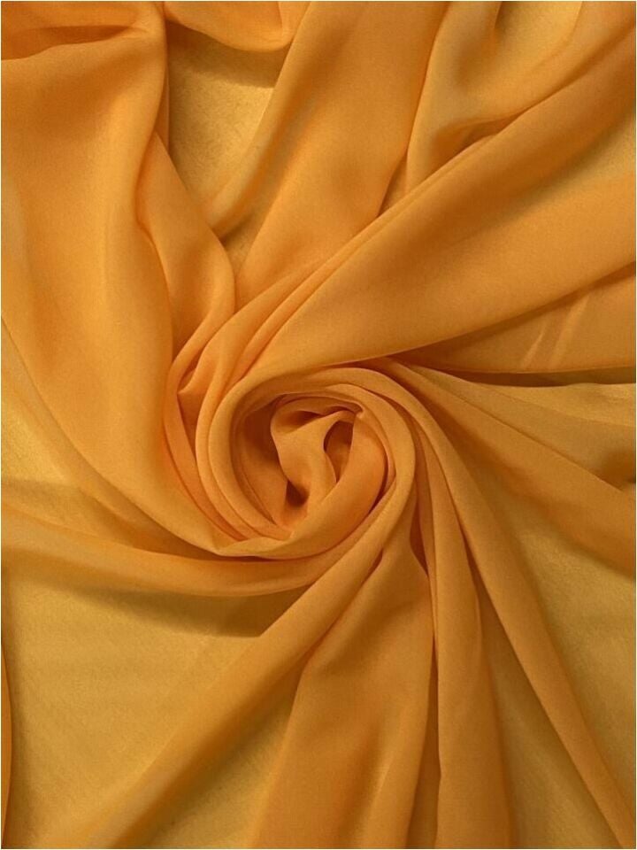 İpek Nano Şifon 1 Metre Orange Kumaş (col-41)