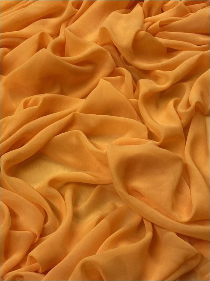İpek Nano Şifon 1 Metre Orange Kumaş (col-41)