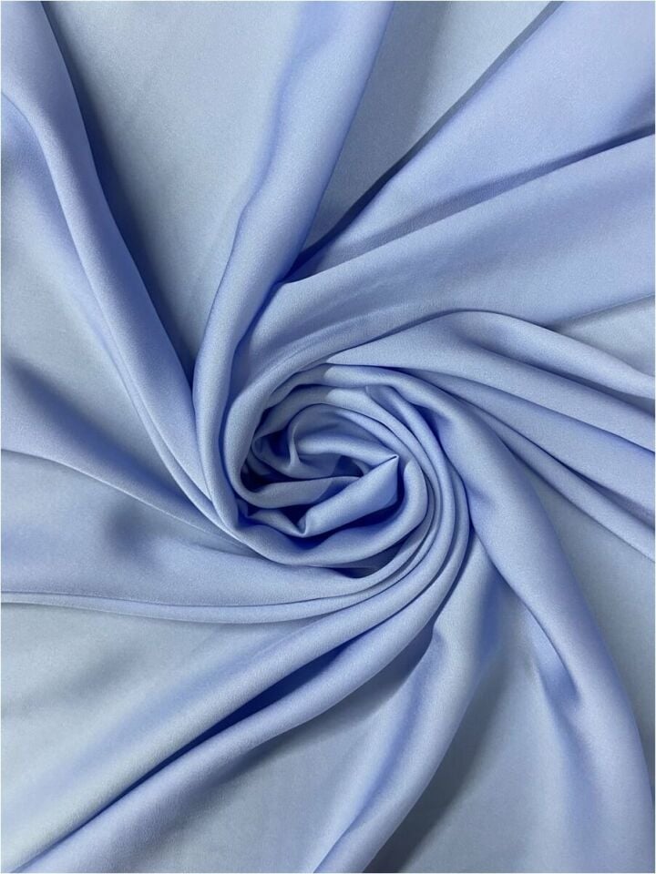 İpek Taşlanmış Saten 1 Metre Baby Blue Kumaş (col-22)