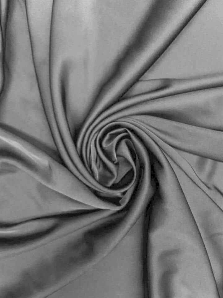Soft Lycra Saten 1 Metre Gri Kumaş (col-24)