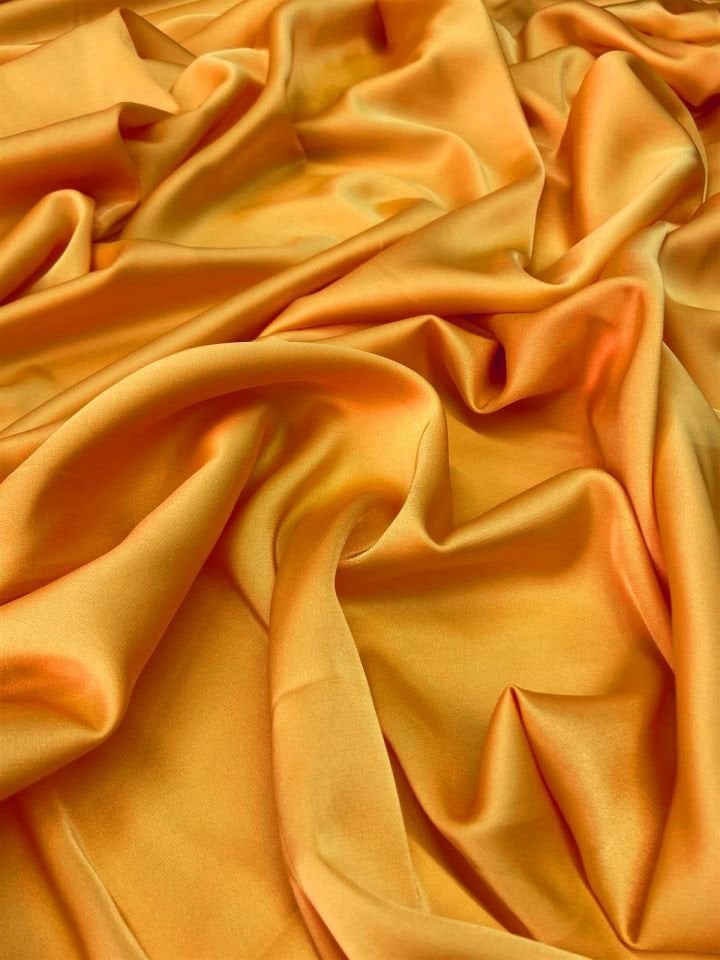 Soft Lycra Saten 1 Metre Orange Kumaş (col-31)