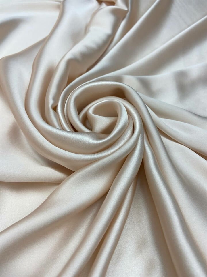 70 Gr İpek Saten 1 Metre Kumaş Açık Somon (col-03)