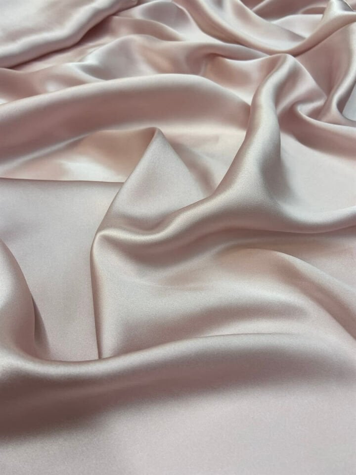 70 Gr İpek Saten 1 Metre Kumaş Pembe (col-04)