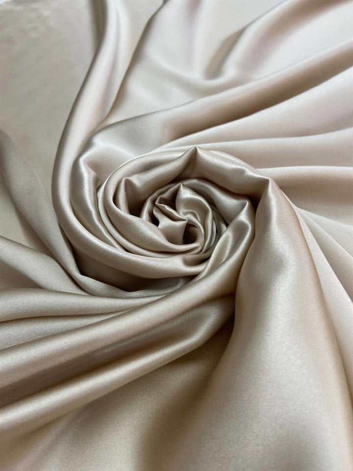 70 Gr İpek Saten 1 Metre Kumaş Capucino (col-05)