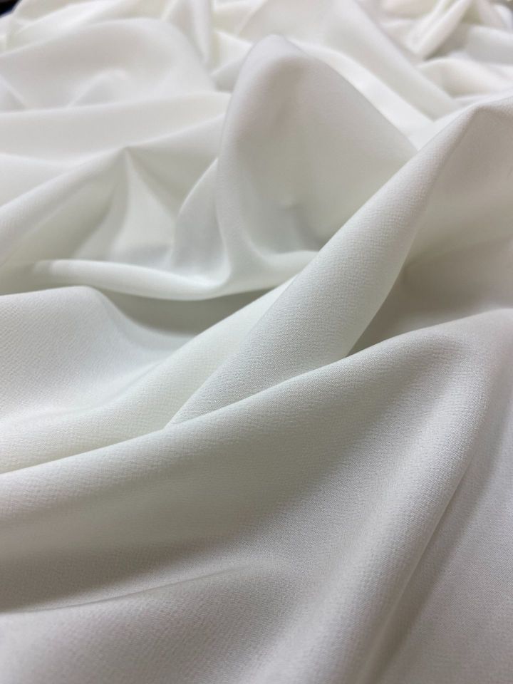 Sentetik Krep Double Mongol Kumaş Off-White (col-01)