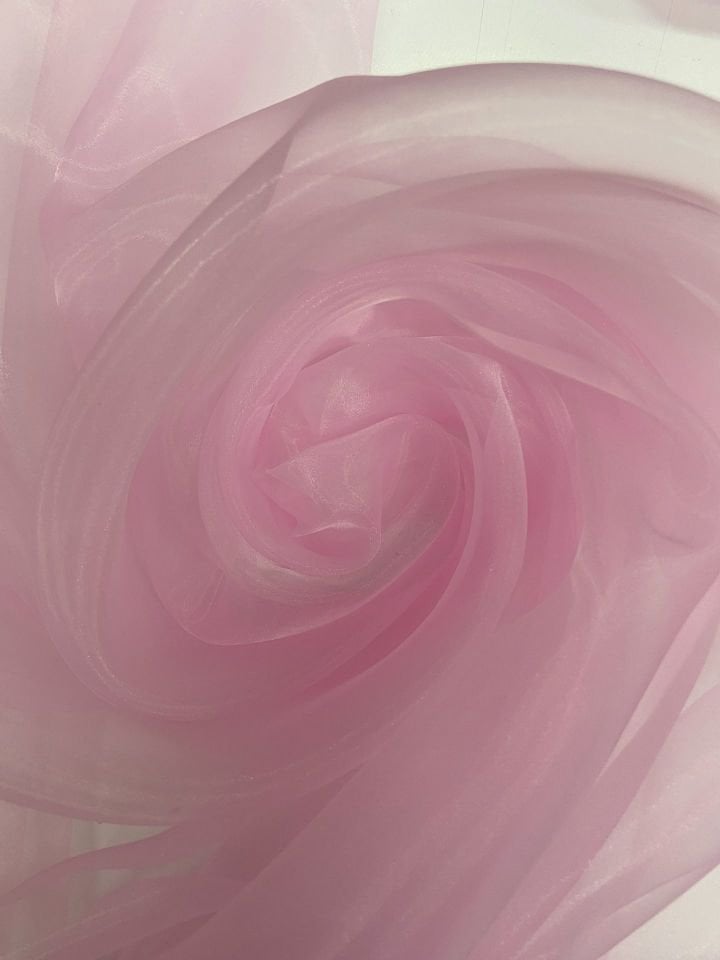 Sentetik Silky Mat Organza Kumaş Şeker Pembe (col-05)