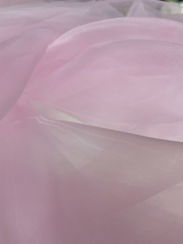 Sentetik Silky Mat Organza Kumaş Şeker Pembe (col-05)