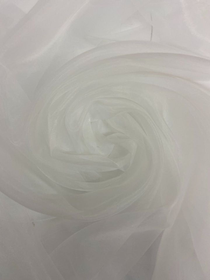 Sentetik Silky Mat Organza Kumaş Off-White (col-01)