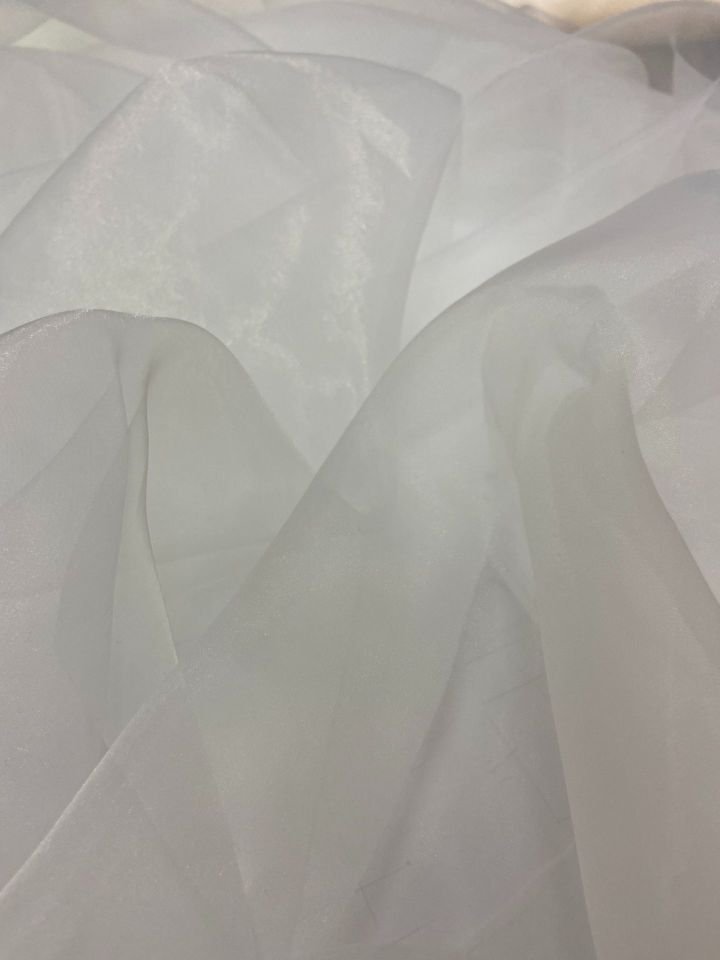 Sentetik Silky Mat Organza Kumaş Off-White (col-01)