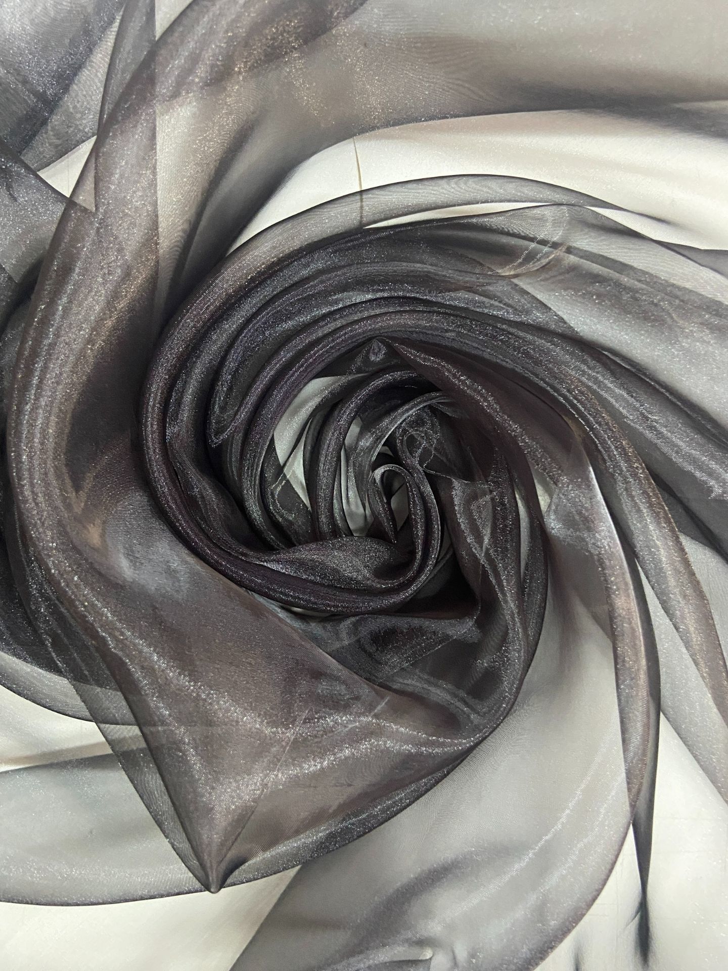 Sentetik Silky Mat Organza Kumaş Siyah (col-30)