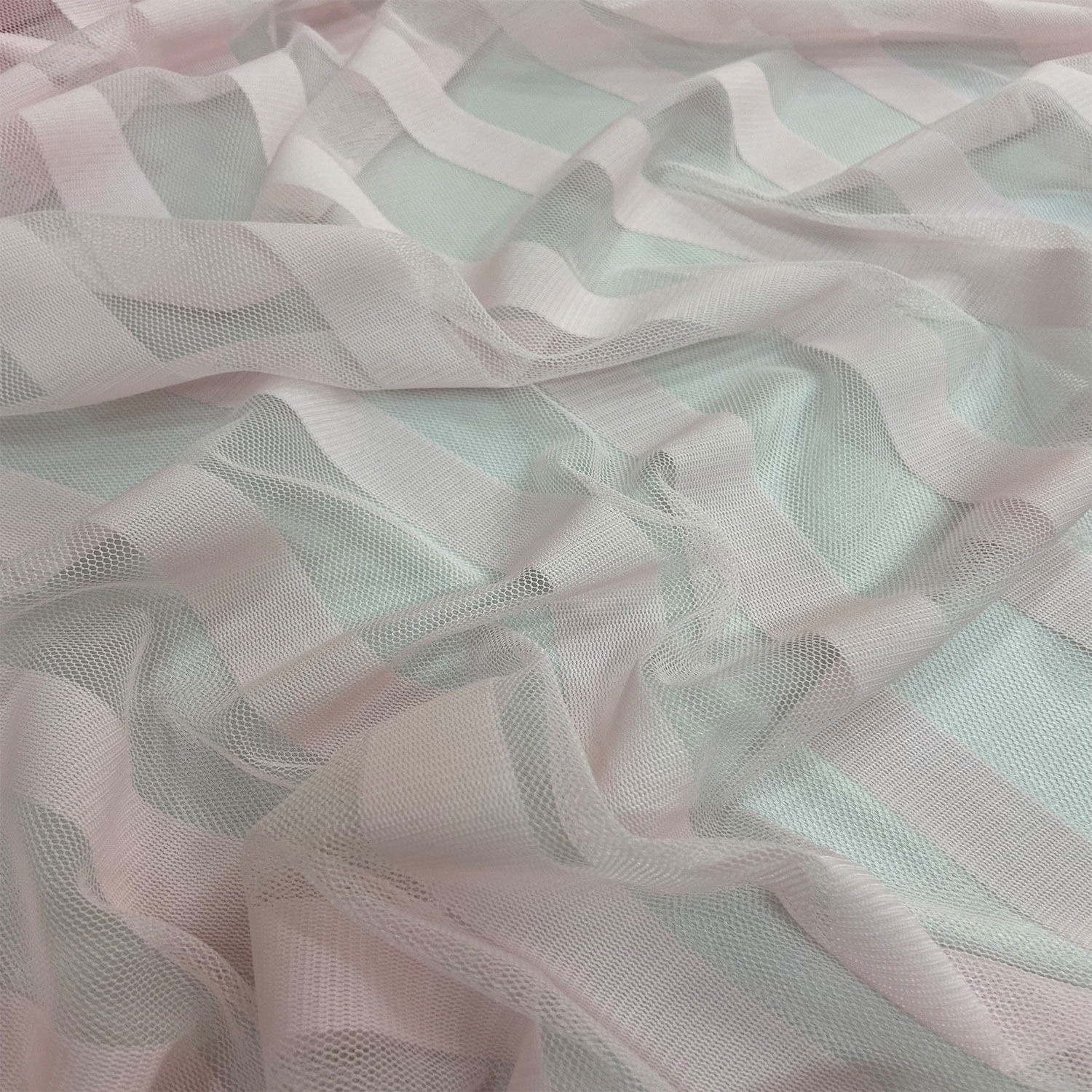 Zebra Tül Line 1 Metre Pembe Kumaş(col-02)